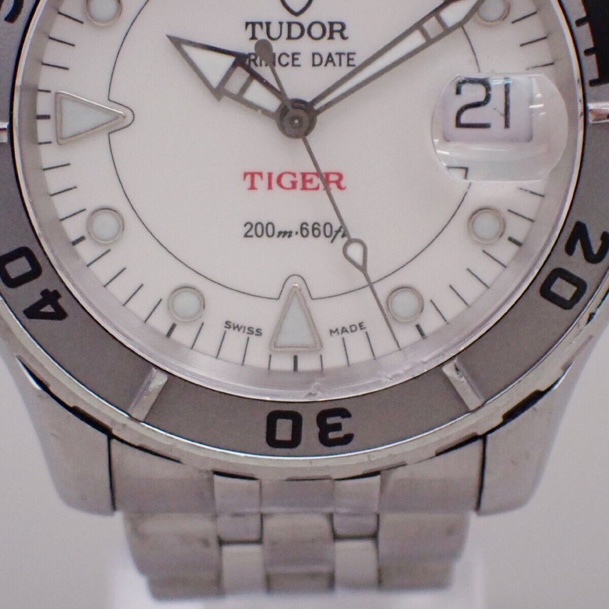 TUDOR Prince Date Hydronaut TIGER 40mm Watch Stainless Steel Ref.89190 620RK951