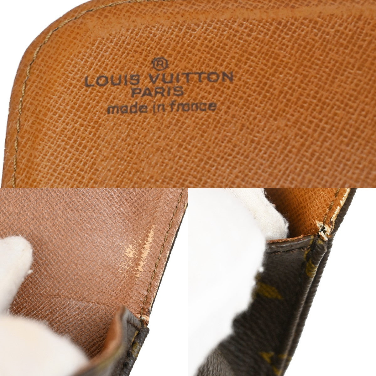 LOUIS VUITTON Cartouchiere MM Shoulder Bag Monogram Leather Brown M51253 83TA119