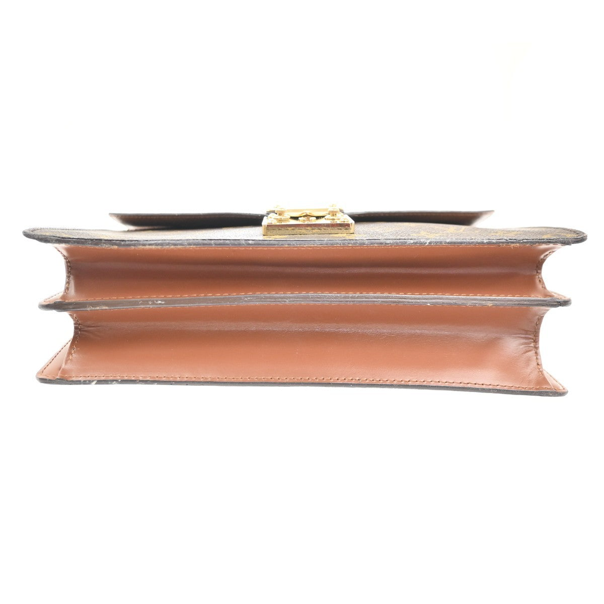 LOUIS VUITTON Concorde Hand Bag Monogram Leather Brown France M51190 70KC476
