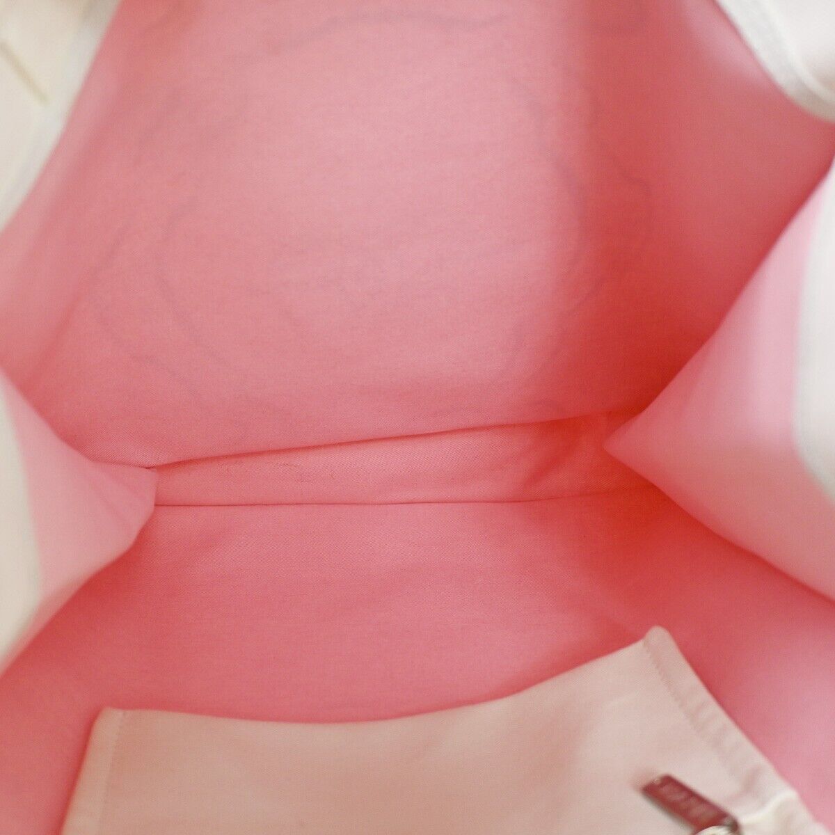 CHANEL CC Logo Shoulder Tote Bag Canvas Leather White Made In Italy 89SH051