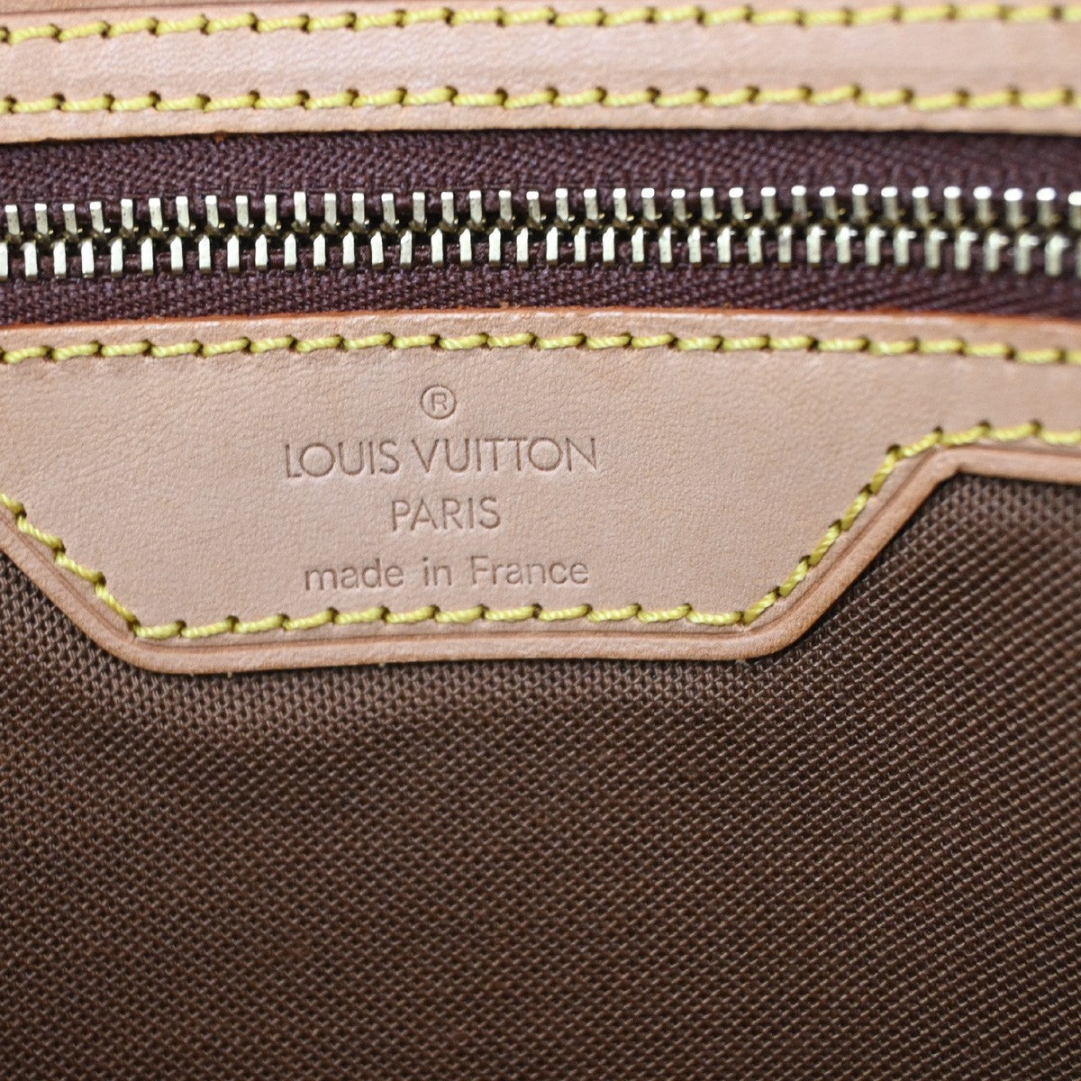LOUIS VUITTON Cabas Mezzo Shoulder Bag Monogram Leather Brown M51151 85CA092
