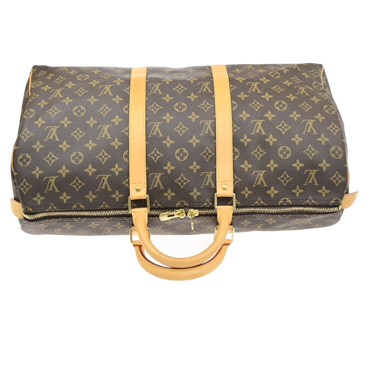 LOUIS VUITTON Keepall 50 Travel Hand Bag Monogram Leather Brown M41426 25MA708