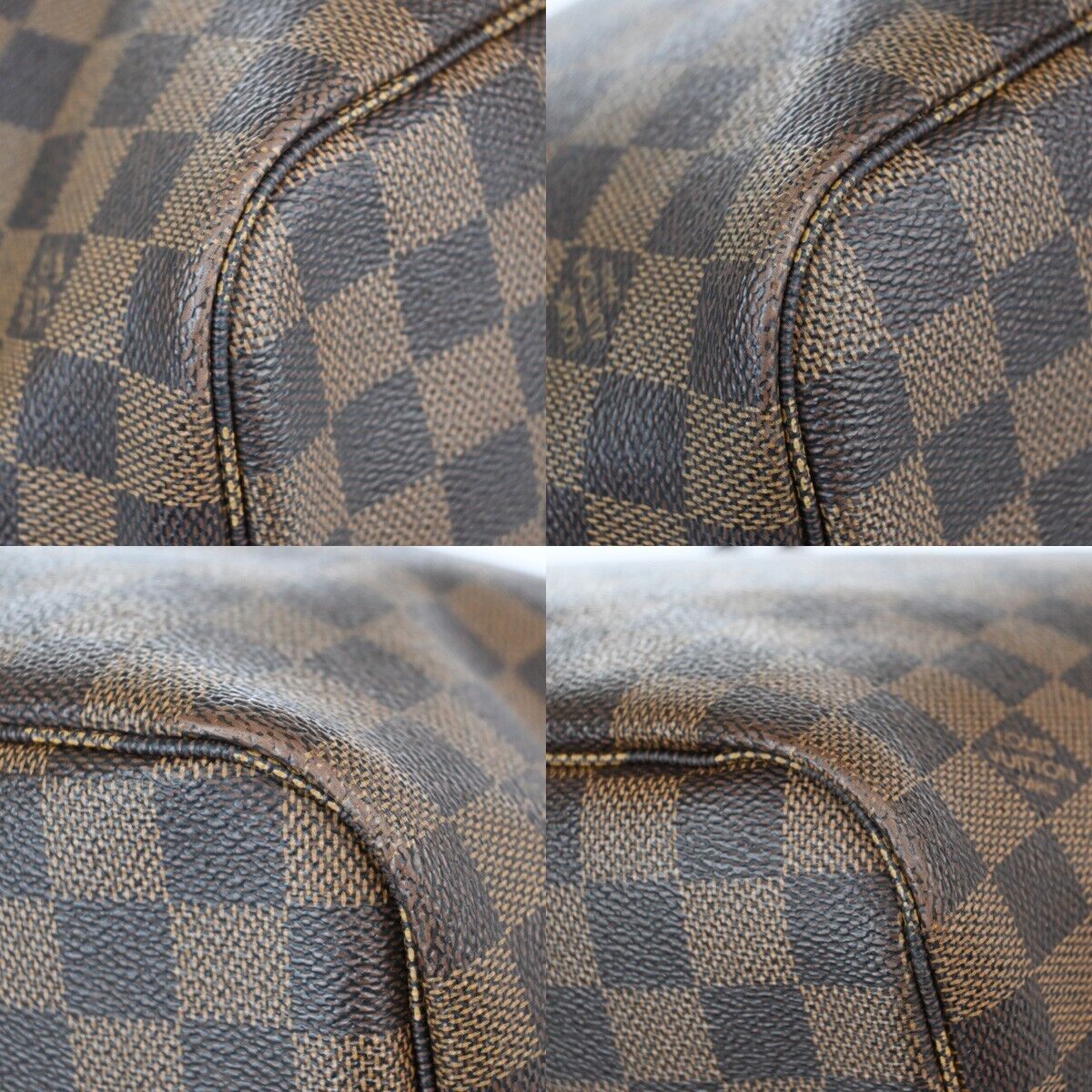 LOUIS VUITTON Neverfull MM Shoulder Tote Bag Damier Leather BN N41603 29EA866
