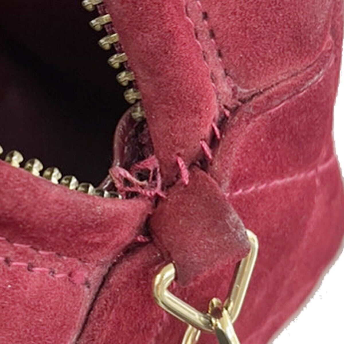 CHANEL CC Matelasse Tassel Mini Chain Shoulder Bag Suede Leather BX GHW 638FA087