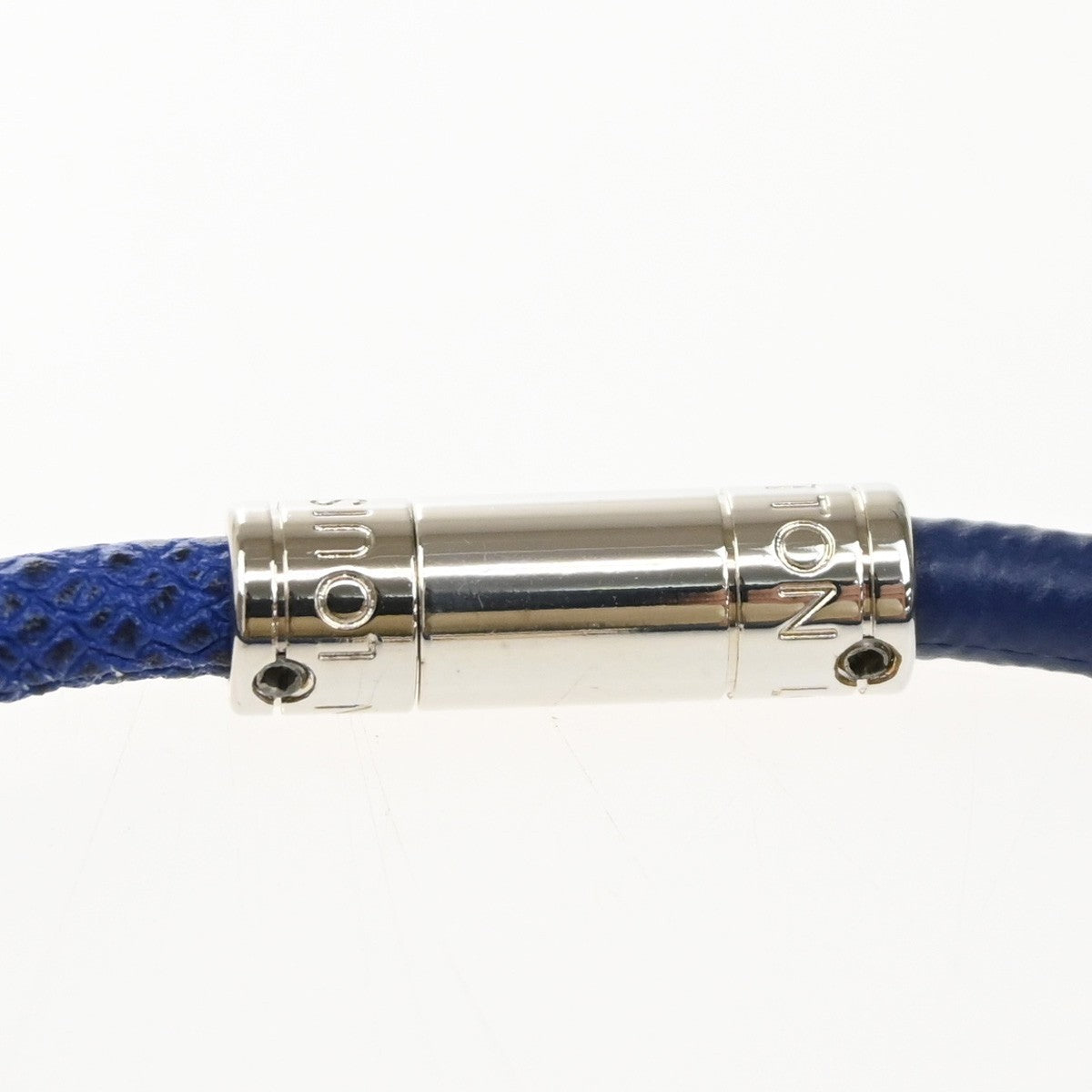 LOUIS VUITTON Neo Split Bracelet Monogram Taigarama Leather Blue M6568D 69KB463