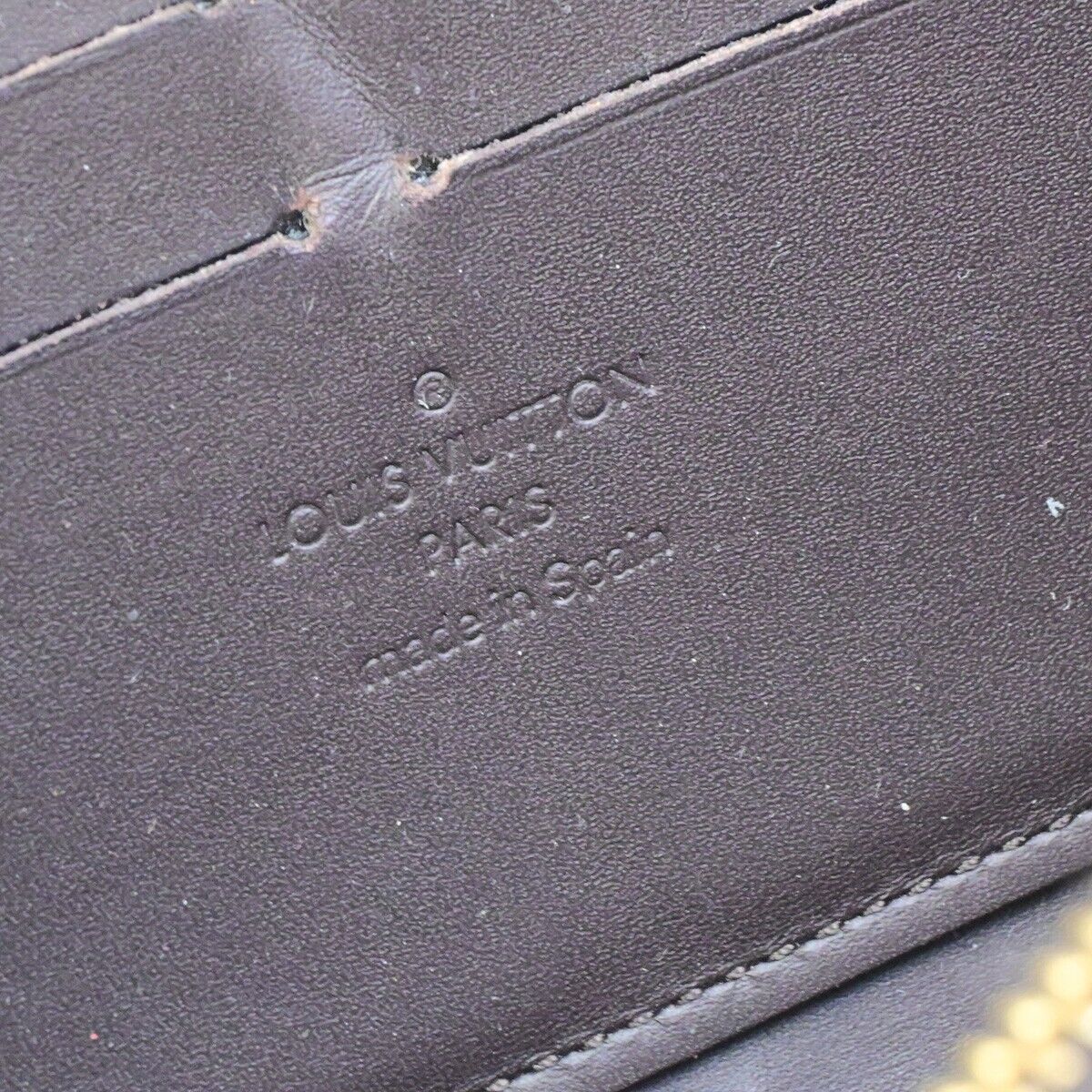 LOUIS VUITTON Zippy Long Wallet Monogram Vernis Leather Brown M91458 02ED385