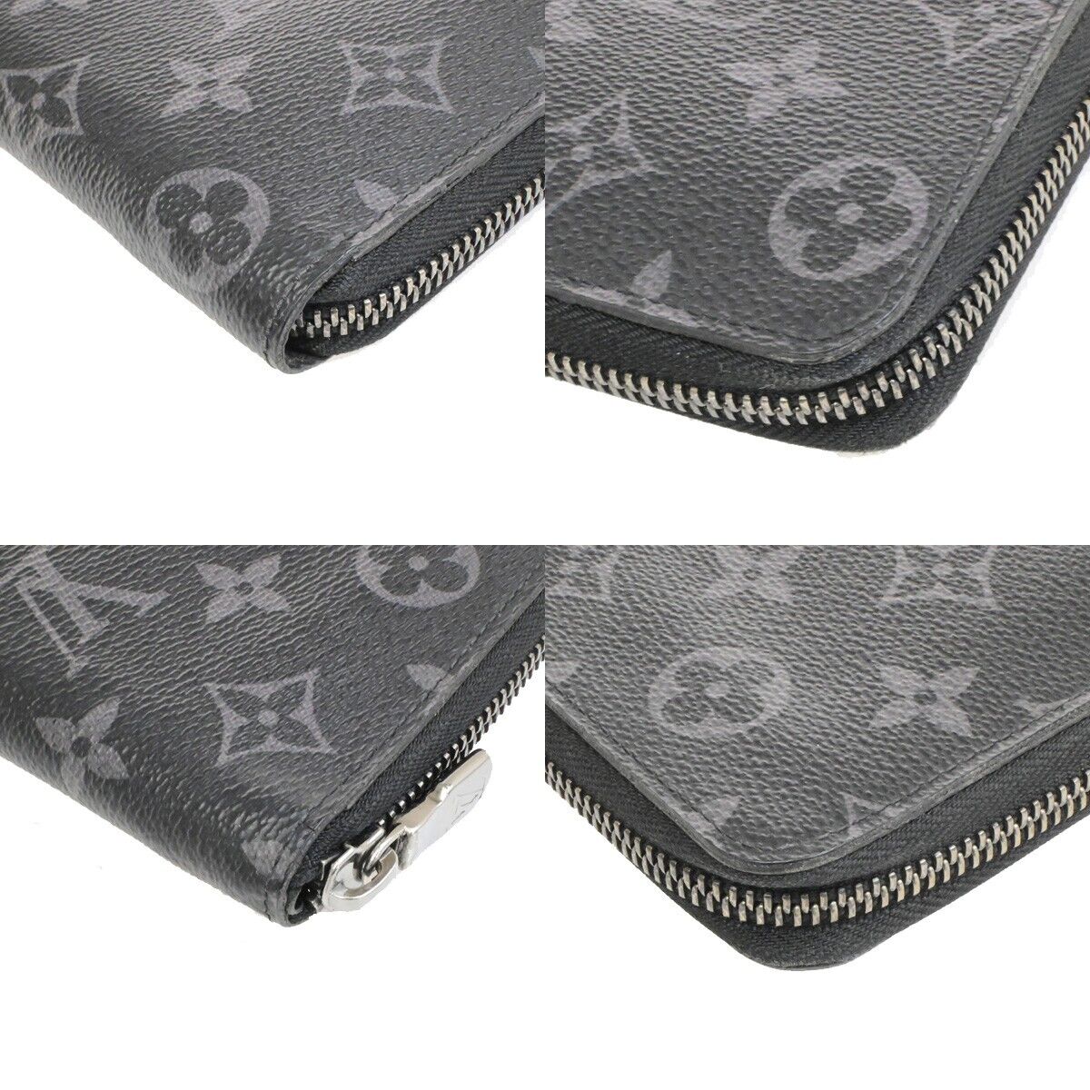 LOUIS VUITTON Zippy Wallet Vertical Monogram Eclipse Leather BK M62295 89YH170