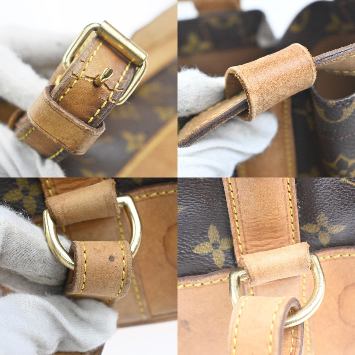 LOUIS VUITTON LV Randonnee PM Shoulder Bag Monogram Leather Brown M42243 35MA524