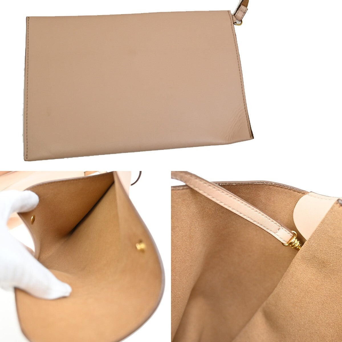 Stella McCartney Logo Shoulder Tote Bag Eco Alter Nappa Pinkbeige Italy 36FB691