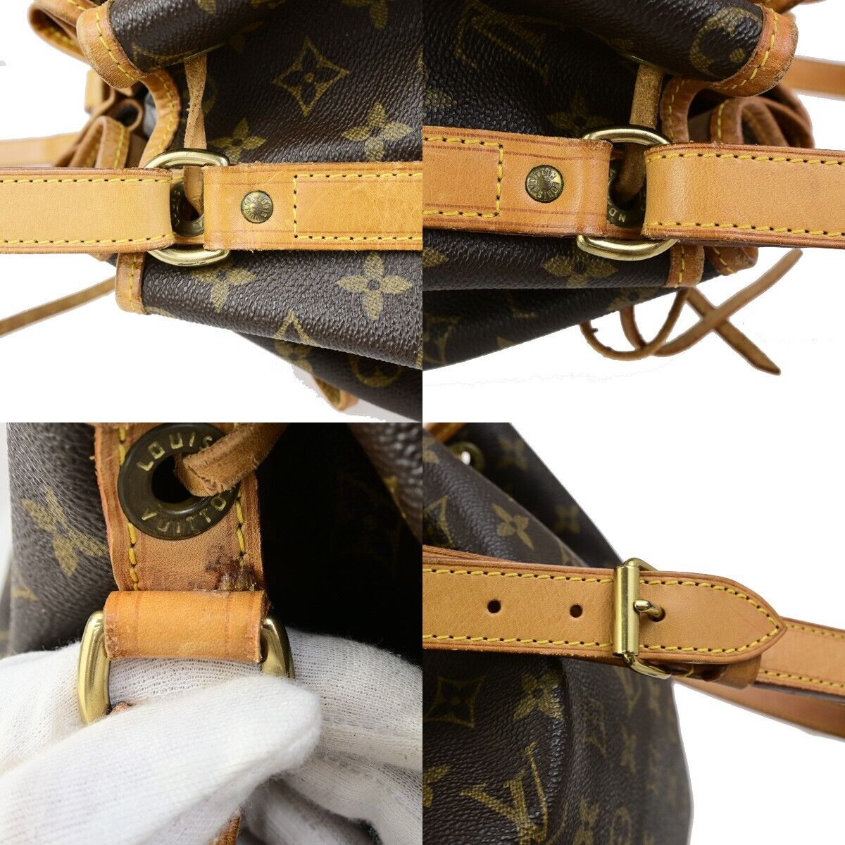 LOUIS VUITTON Noe GM Drawstring Shoulder Bag Monogram Leather BN M42224 73EC874