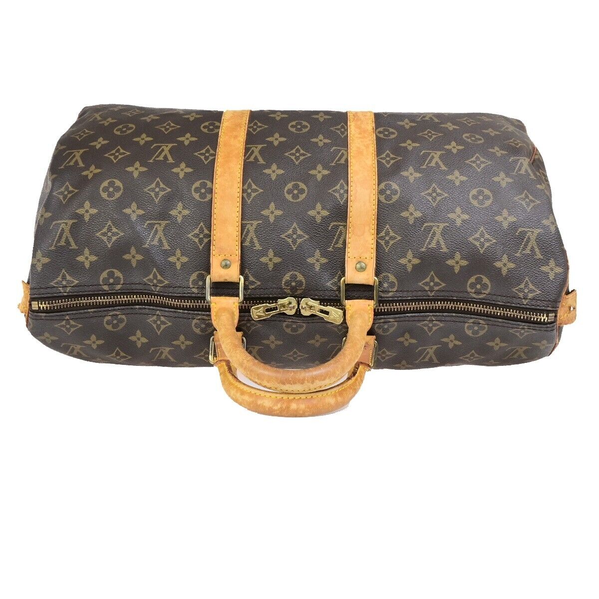 LOUIS VUITTON Keepall 45 Travel Hand Bag Monogram Leather Brown M41428 62ED183