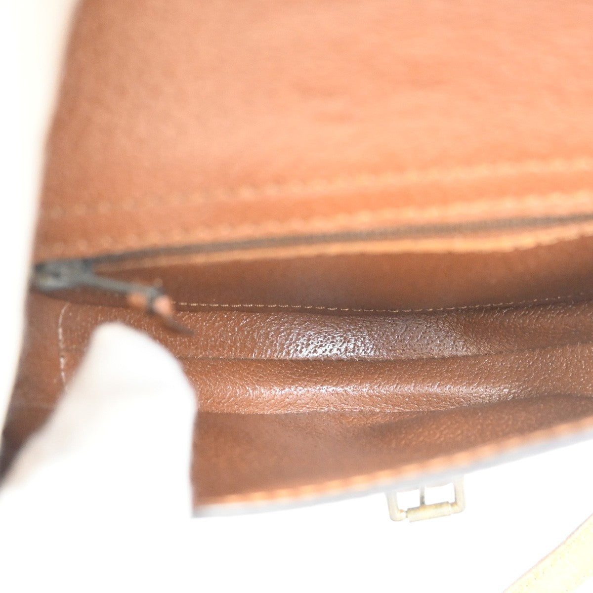 LOUIS VUITTON Chantilly PM Shoulder Bag Monogram Leather Brown M51234 65ZA166
