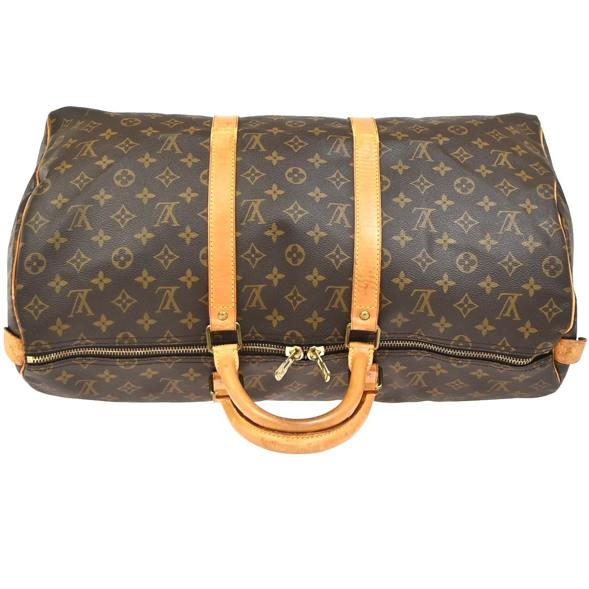 LOUIS VUITTON Keepall 50 Travel Hand Bag Monogram Leather Brown M41426 75YH895