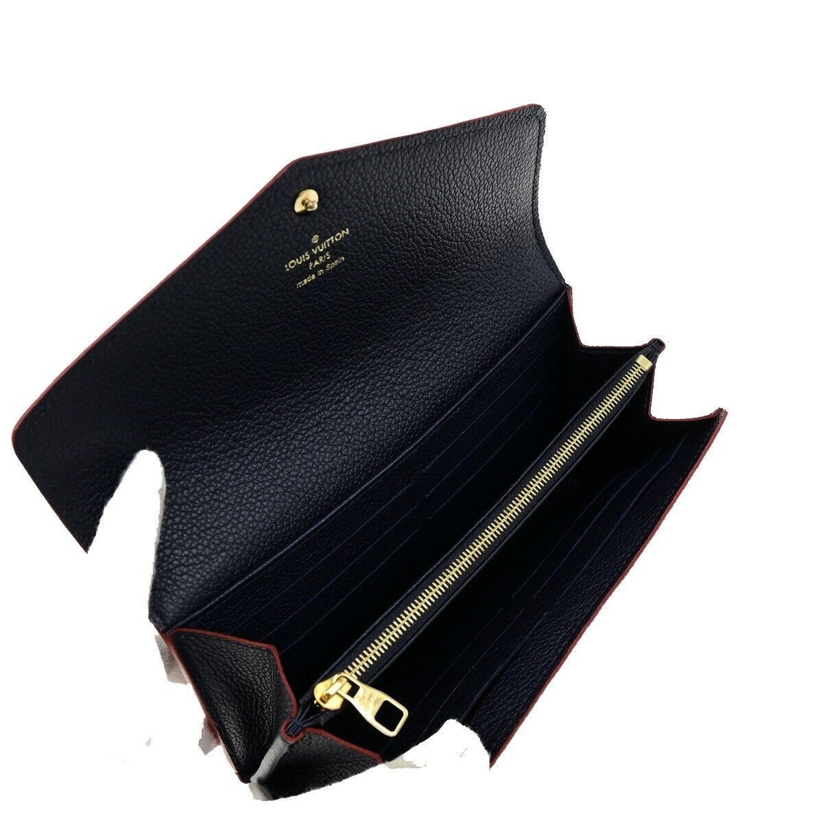 LOUIS VUITTON Portefeuille Sarah Wallet Monogram Empreinte Blue M62125 35EE082