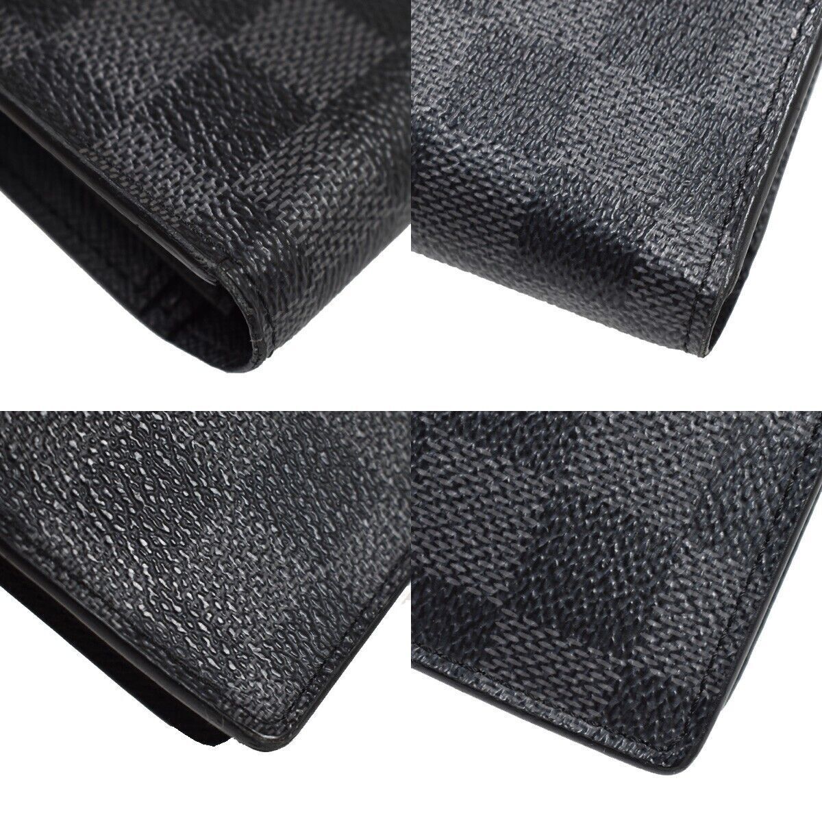 LOUIS VUITTON Portefeuille Brazza Wallet Bifold Damier Graphite N62665 35YC257