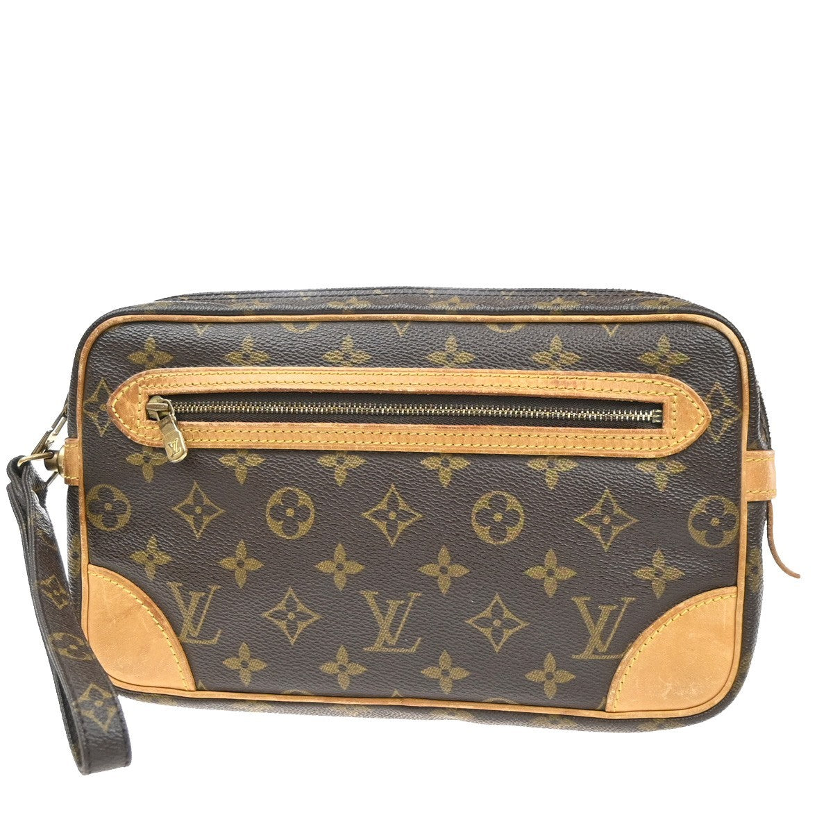 LOUIS VUITTON Marly Dragonne GM Clutch Hand Bag Monogram Brown M51825 64MA545