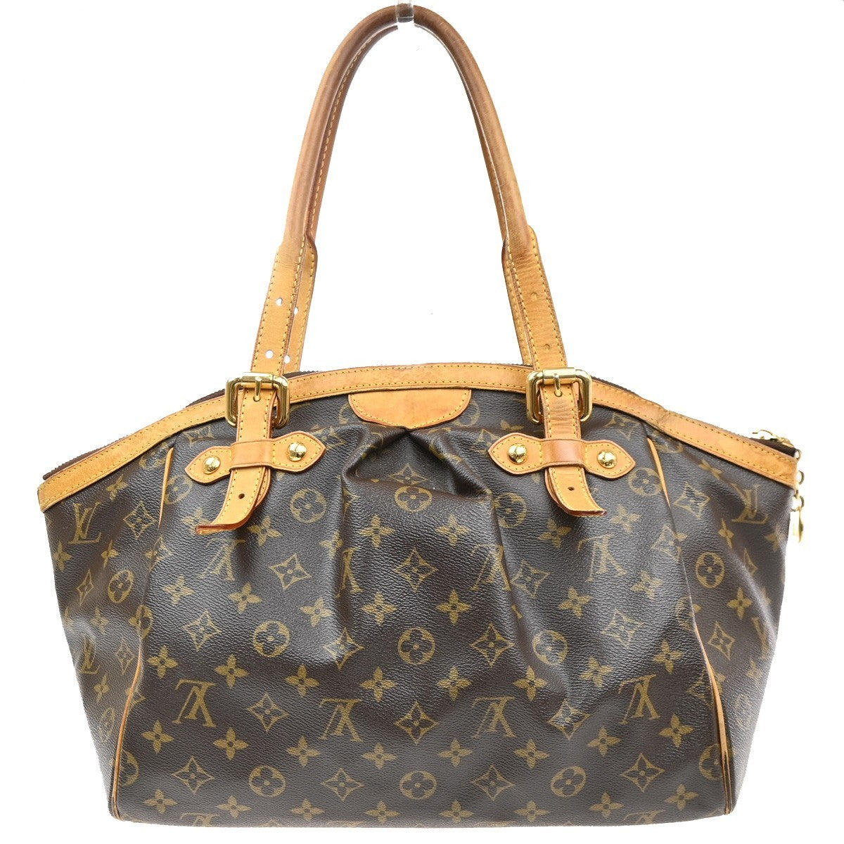 LOUIS VUITTON LV Tivoli GM Shoulder Bag Monogram Leather Brown M40144 70MA640