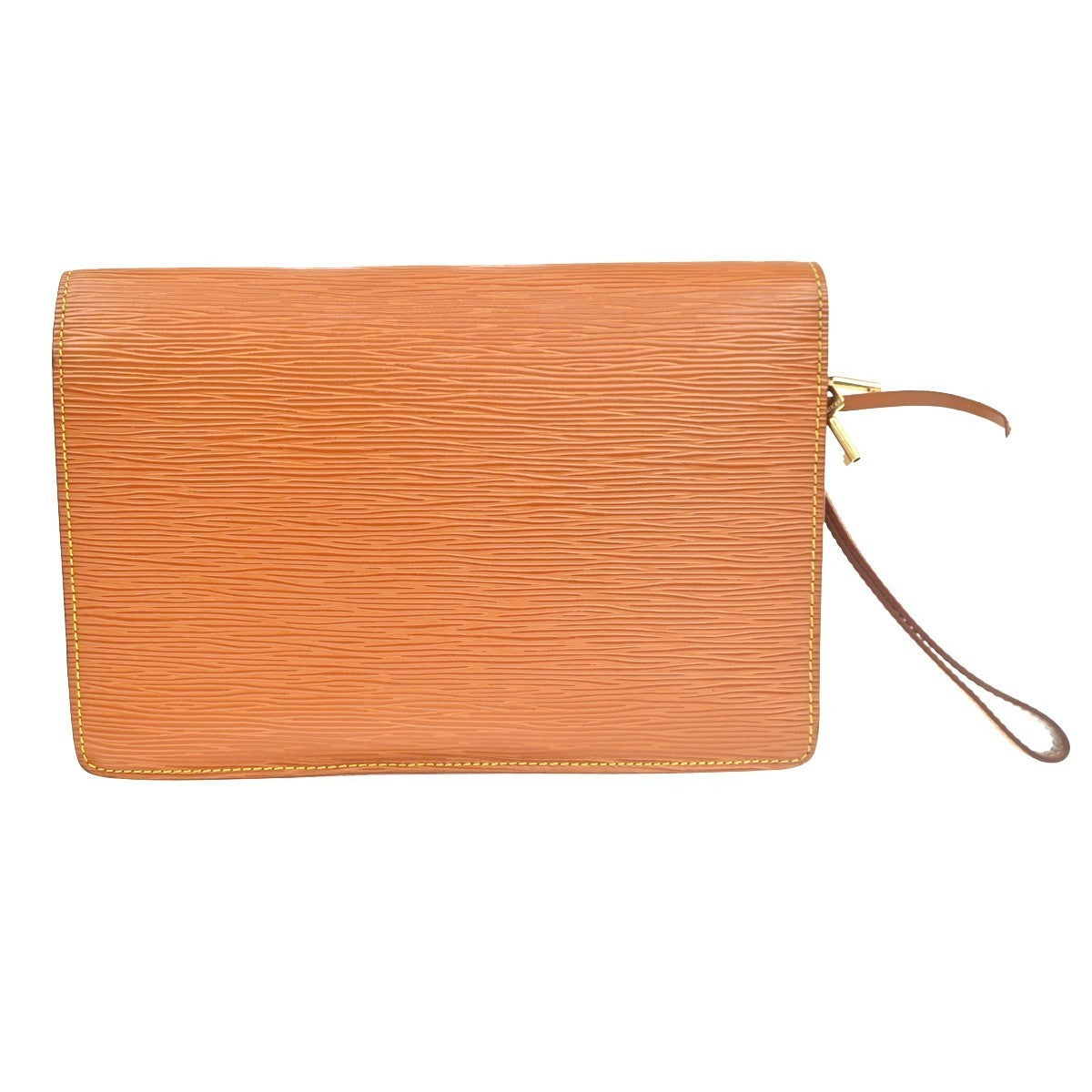 LOUIS VUITTON Sellier Dragonne Clutch Hand Bag Epi Leather Gold M52618 66MA155
