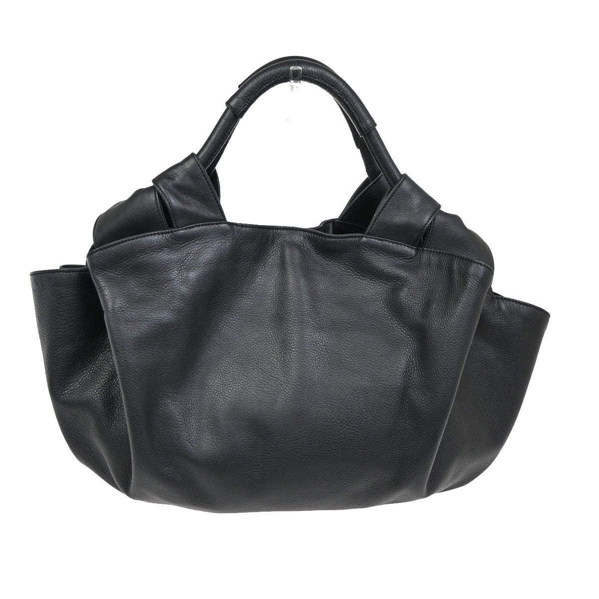 LOEWE ANAGRAM Logo Nappa Aire Tote Hand Bag Leather Black GHW Spain 12RL835