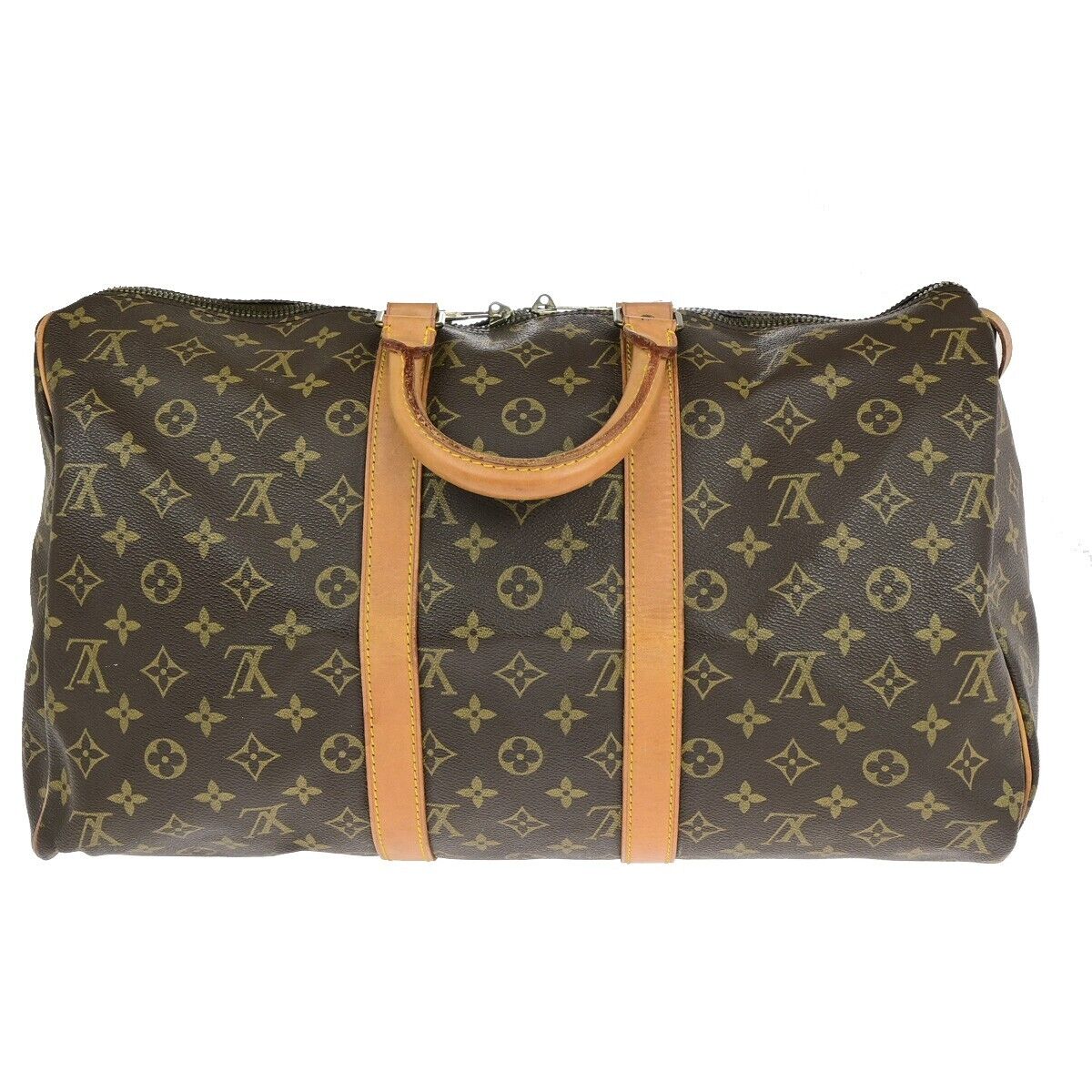 LOUIS VUITTON Keepall 45 Travel Hand Bag Monogram Leather Brown M41428 77ED140