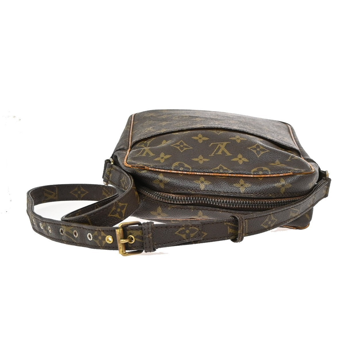 LOUIS VUITTON Petit Marceau Shoulder Bag Monogram Leather Brown M40264 61KC686