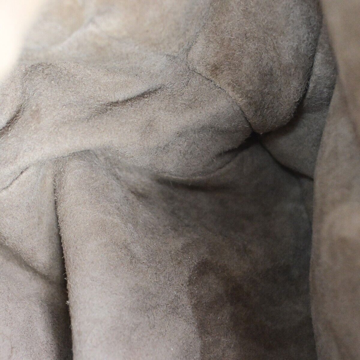 BOTTEGA VENETA Logo Hobo Shoulder Hand Bag Leather Gray Italy 31EC688