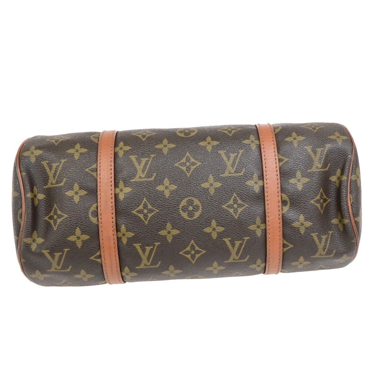 LOUIS VUITTON Logo PAPILLON 30 Hand Bag Monogram Leather Brown M51365 64ED931