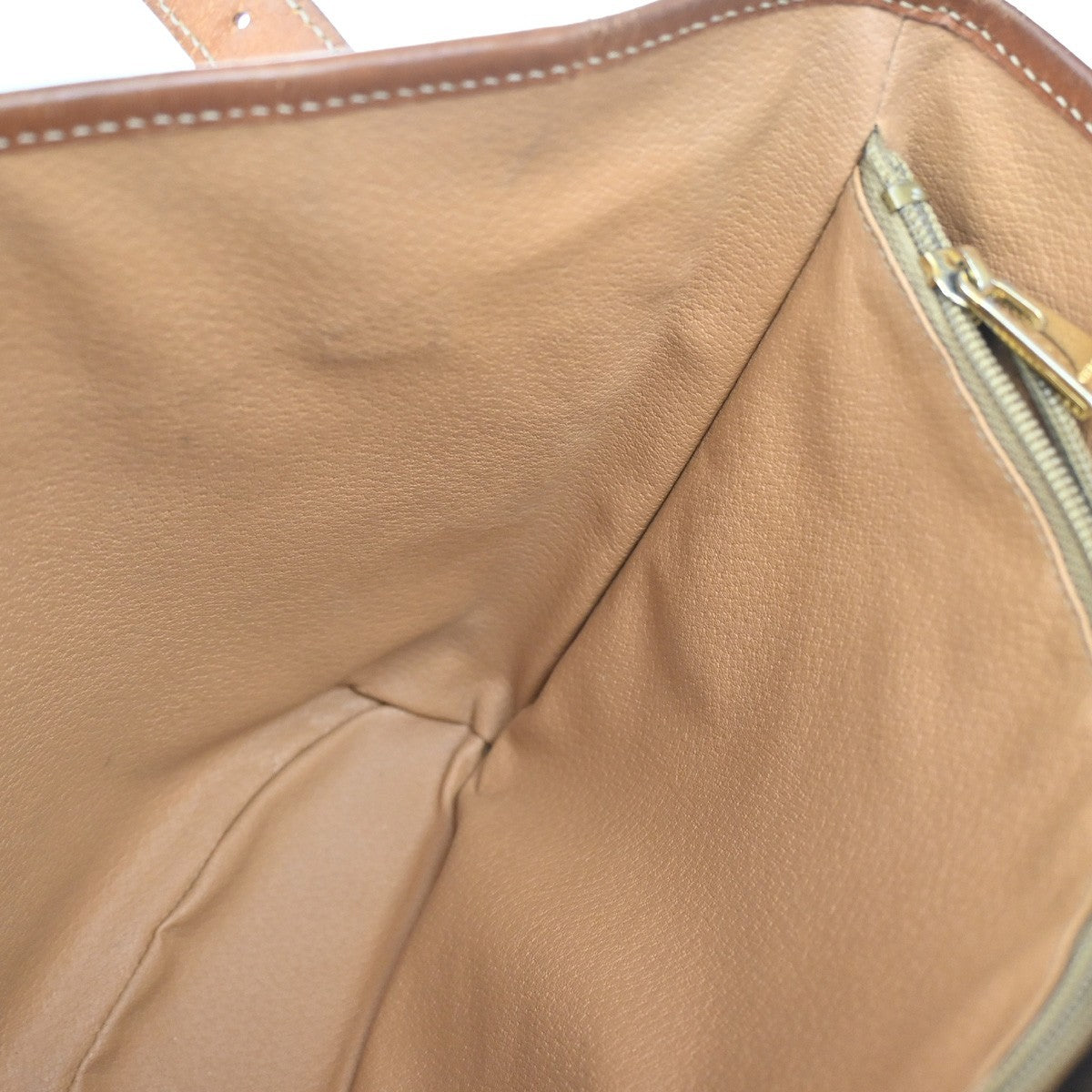 CELINE Logo Macadam Pattern Shoulder Tote Bag PVC Leather Brown GHW 67KP100
