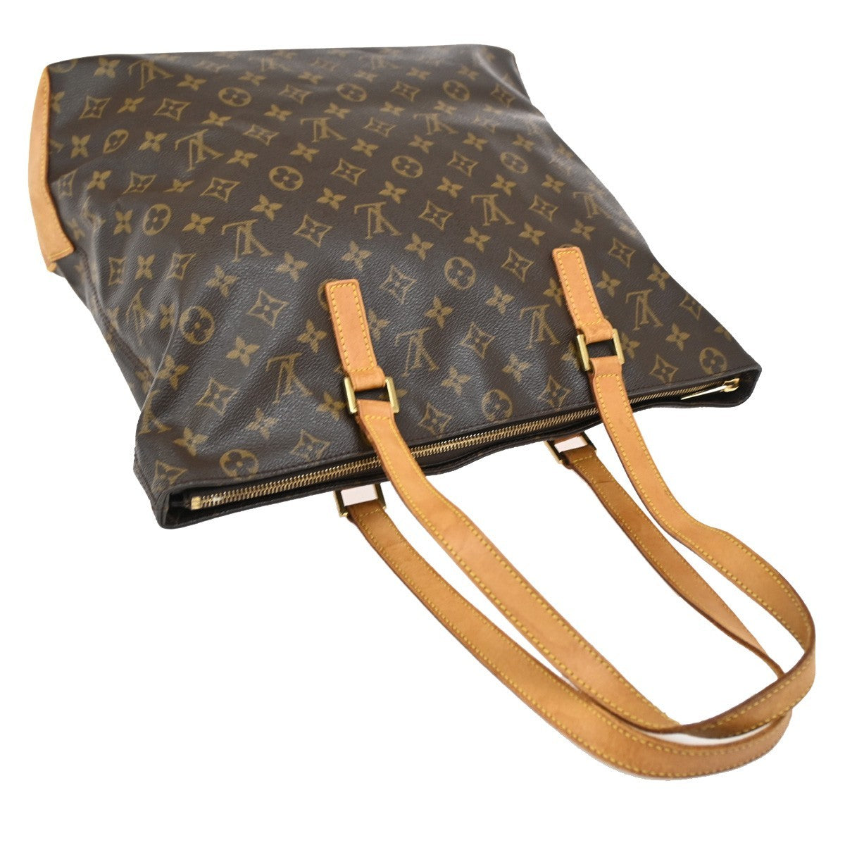 LOUIS VUITTON Cabas Mezzo Shoulder Bag Monogram Leather Brown M51151 34DA179