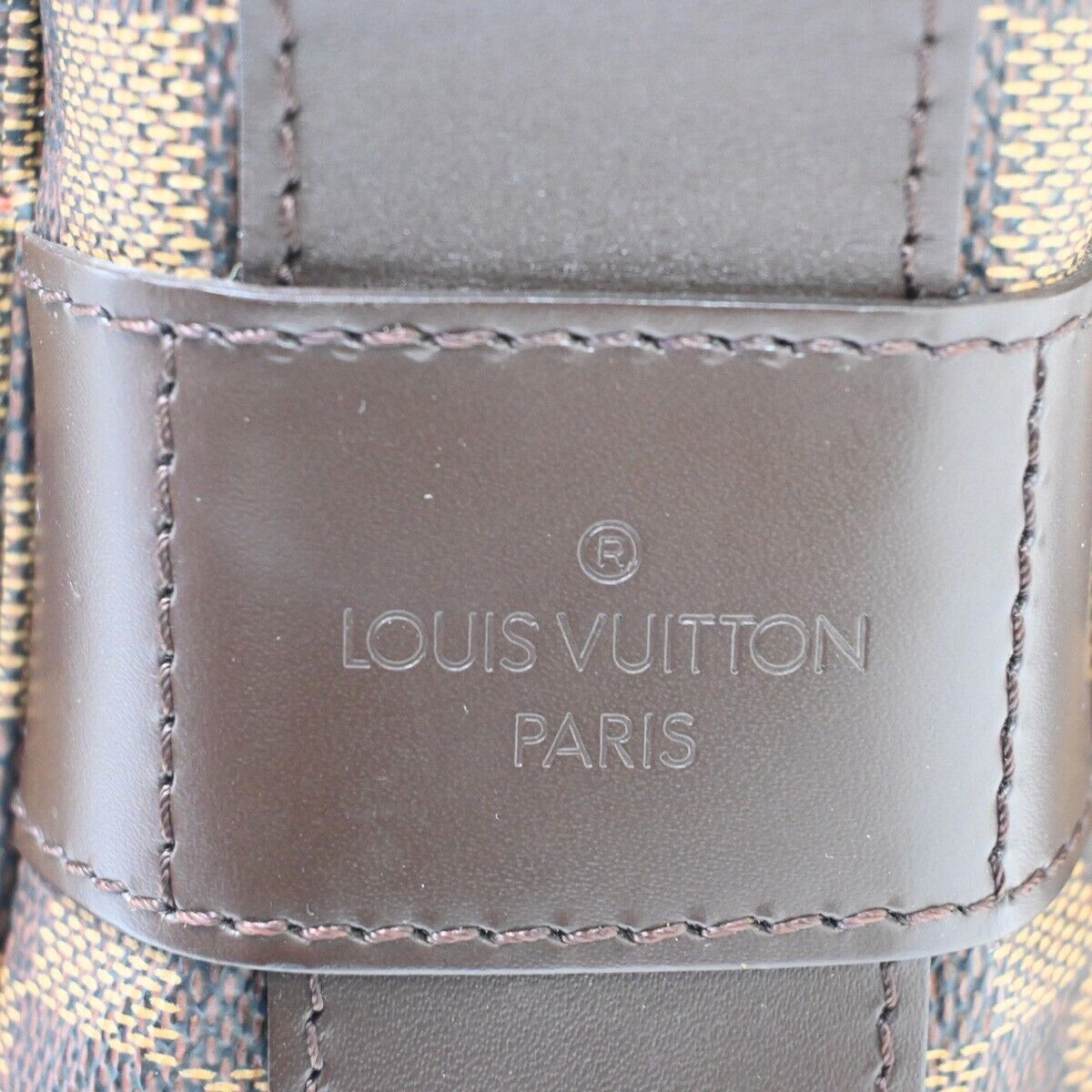 LOUIS VUITTON Naviglio Shoulder Bag Damier Ebene Leather Brown N45255 90FA422