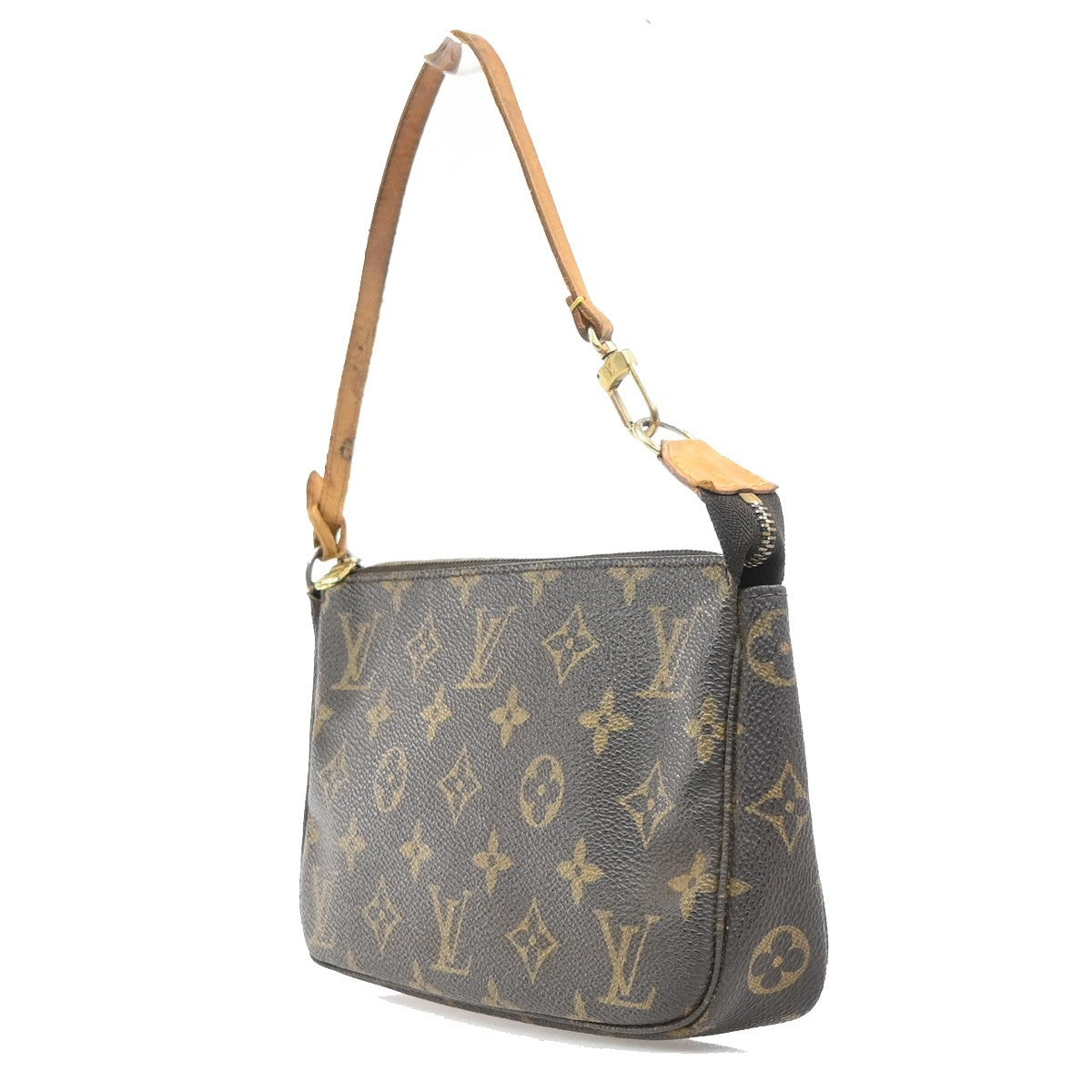 LOUIS VUITTON Pochette Accessoires Hand Bag Monogram Leather BN M51980 85MA488
