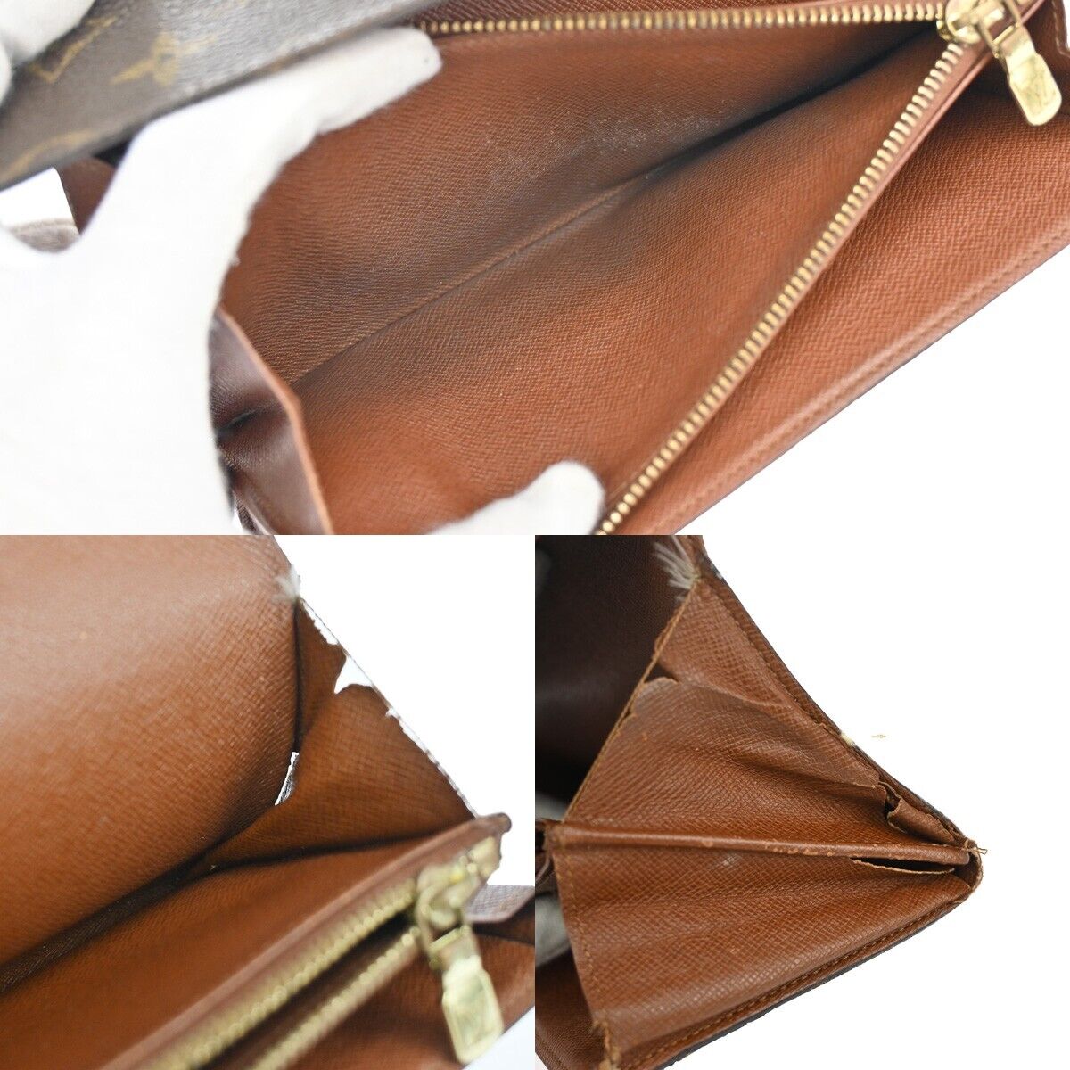 LOUIS VUITTON 6 Set Long Wallet Key Case Monogram Epi Taiga Leather 04GA631