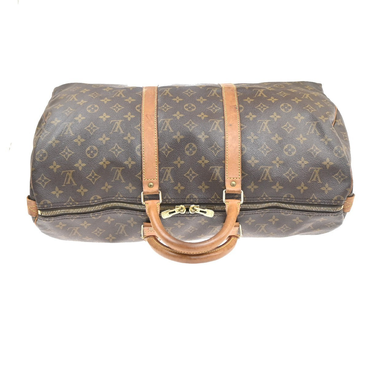 LOUIS VUITTON Keepall 50 Travel Hand Bag Monogram Leather Brown M41426 84MA513