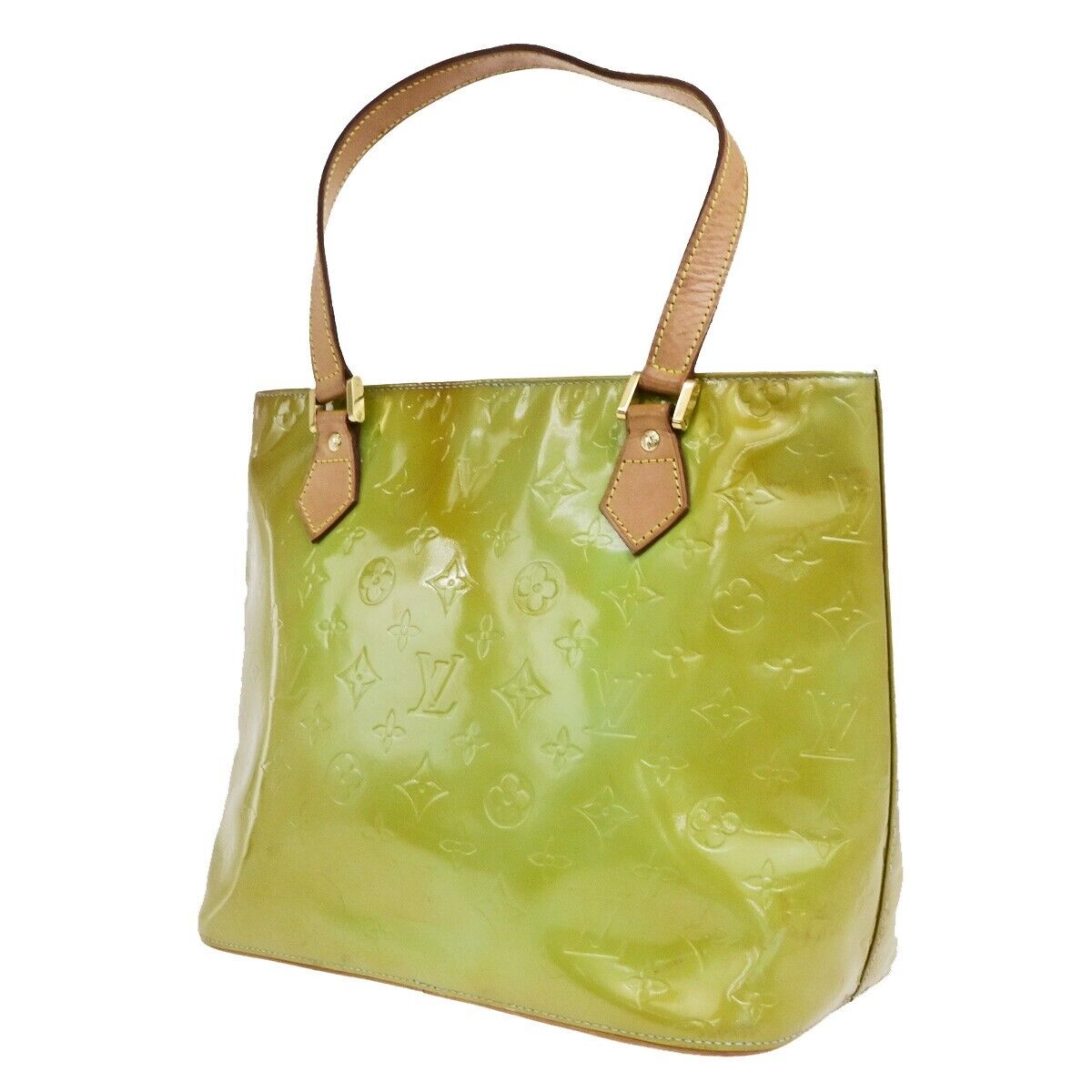 LOUIS VUITTON Houston Shoulder Bag Monogram Vernis Leather Yellow M91303 09ED927