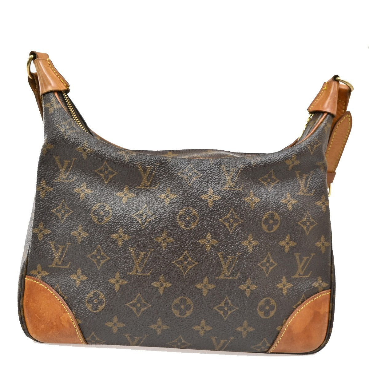 LOUIS VUITTON Boulogne 30 Shoulder Bag Monogram Leather Brown M51265 80KB526