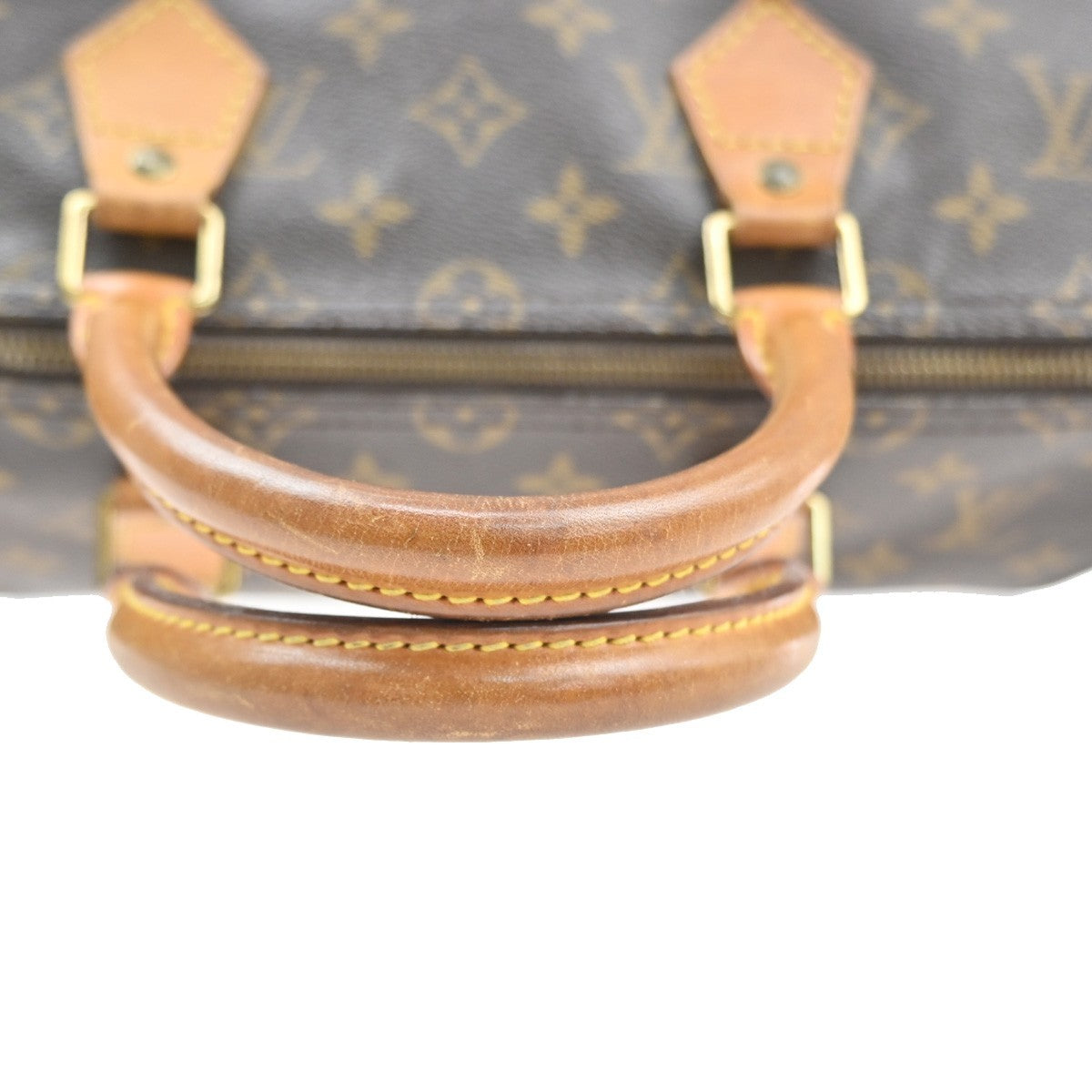 LOUIS VUITTON Speedy 35 Travel Hand Bag Monogram Leather Brown M41524 93SA112
