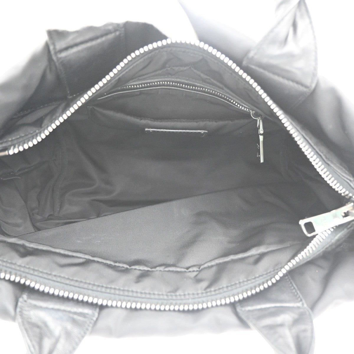 PRADA Tessuto Bicolor 2Way Shoulder Hand Bag Nylon Leather Black Blue 77KC624