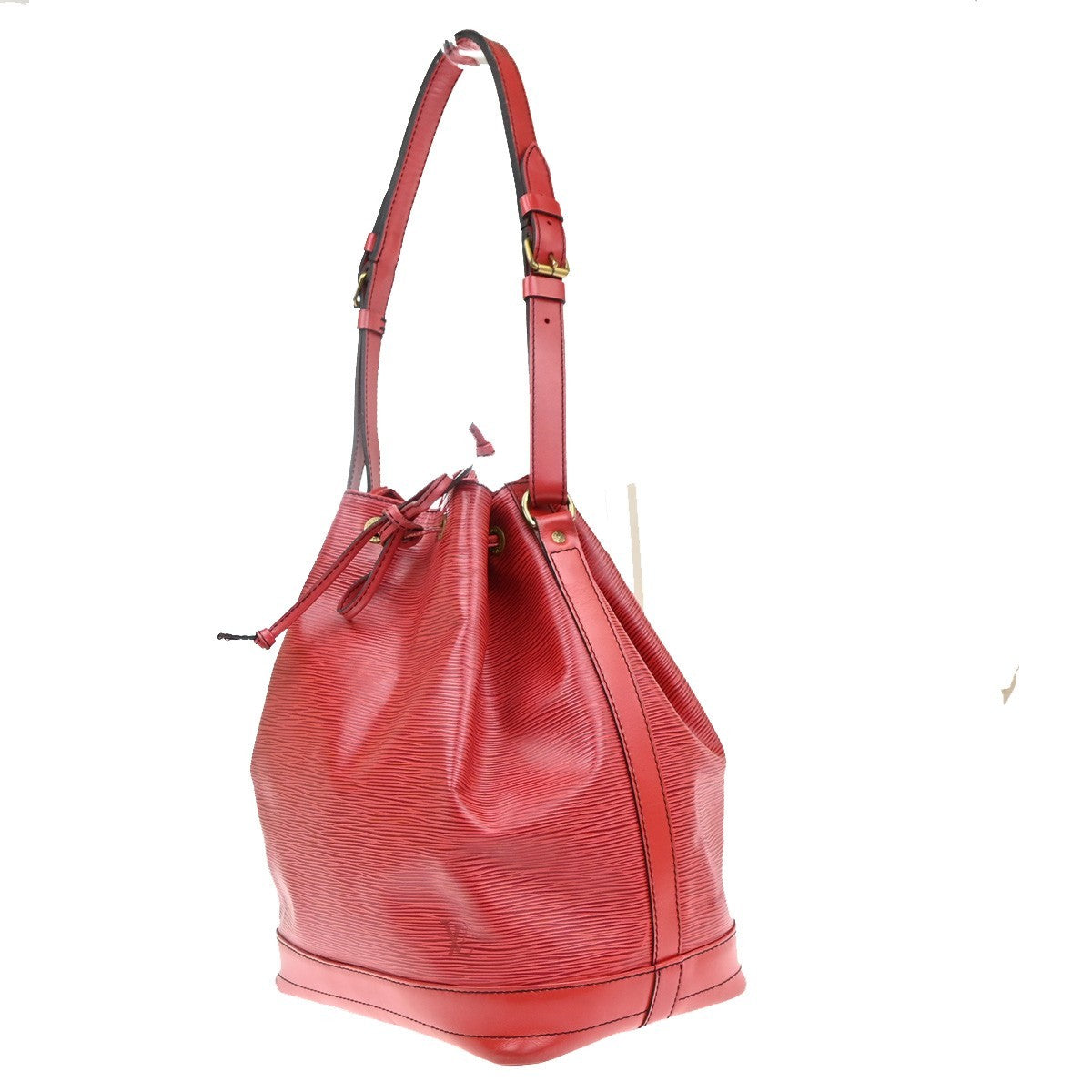 LOUIS VUITTON Noe Drawstring Shoulder Bag Epi Leather Red France M44007 32KD029