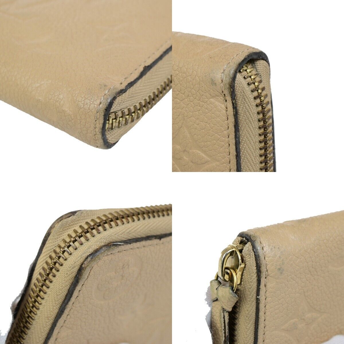 LOUIS VUITTON Clemence Long Bifold Wallet Monogram Empreinte BG M60173 35KA397