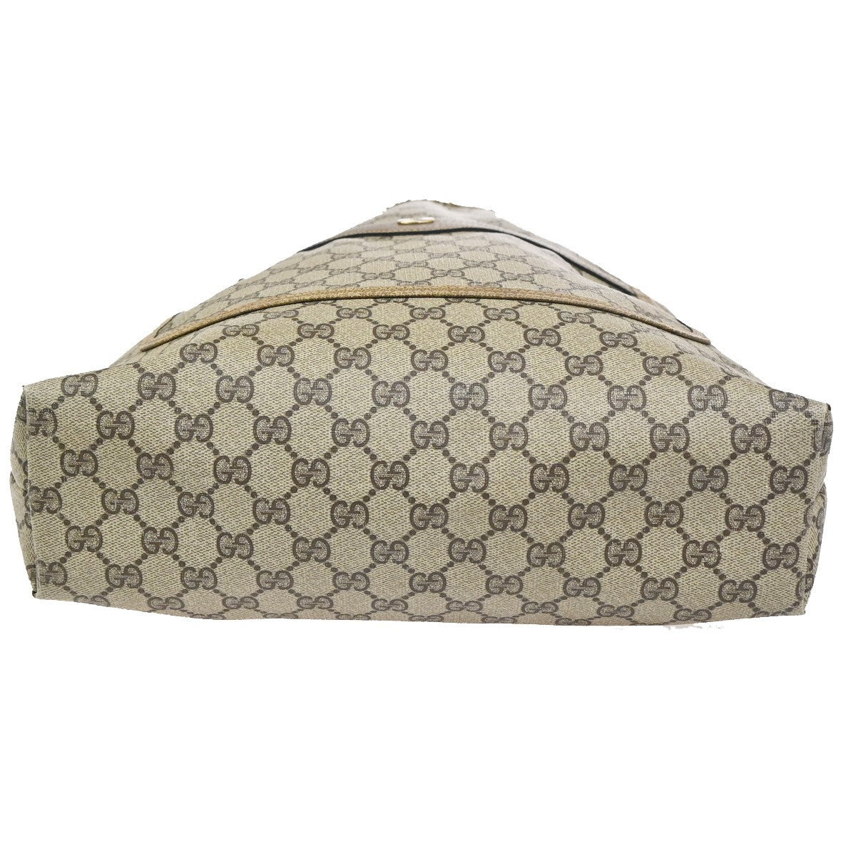 GUCCI GG Pattern Sherry Shoulder Tote Bag PVC Leather Beige Italy 66CA751