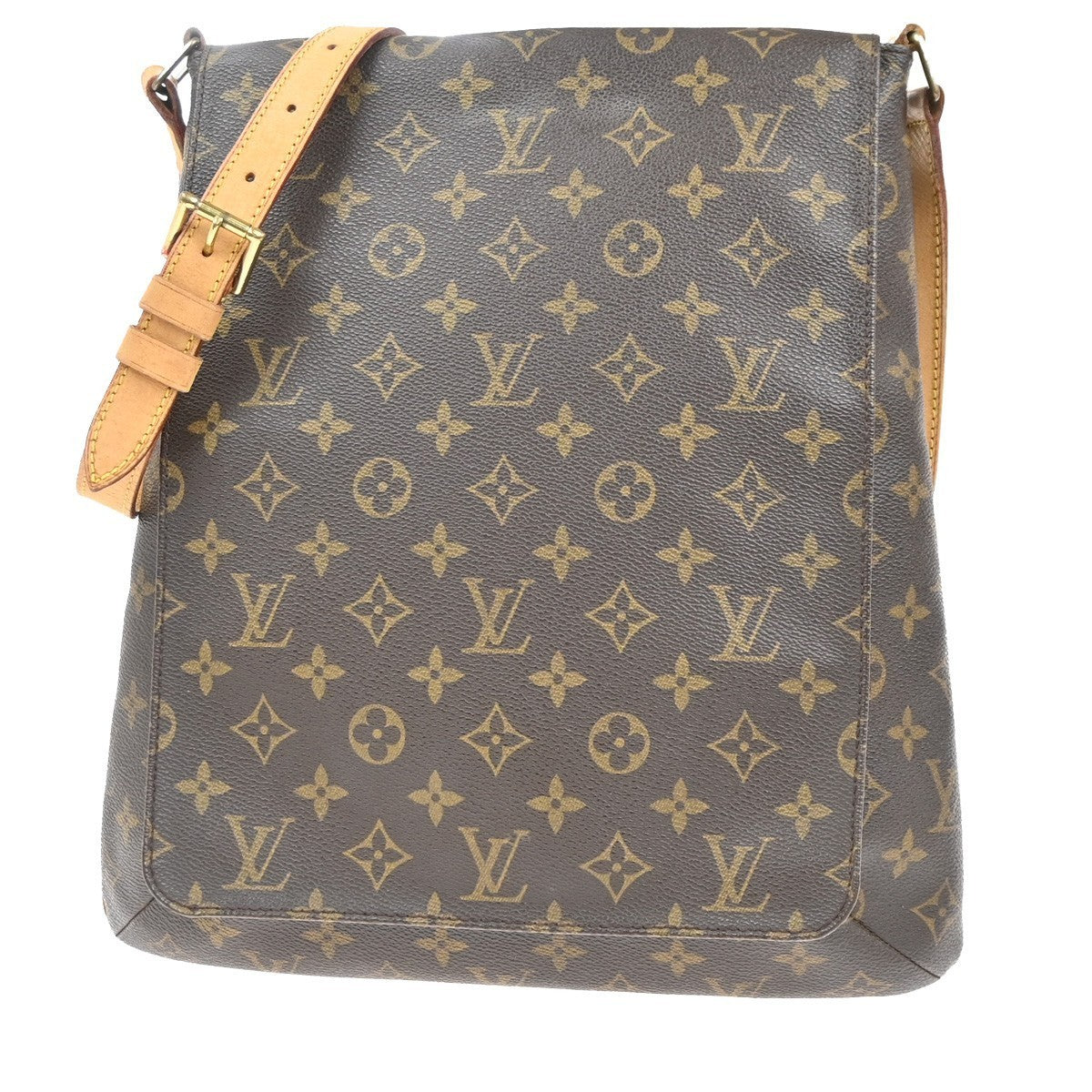 LOUIS VUITTON Musette Shoulder Bag Monogram Leather Brown France M51256 84MA248