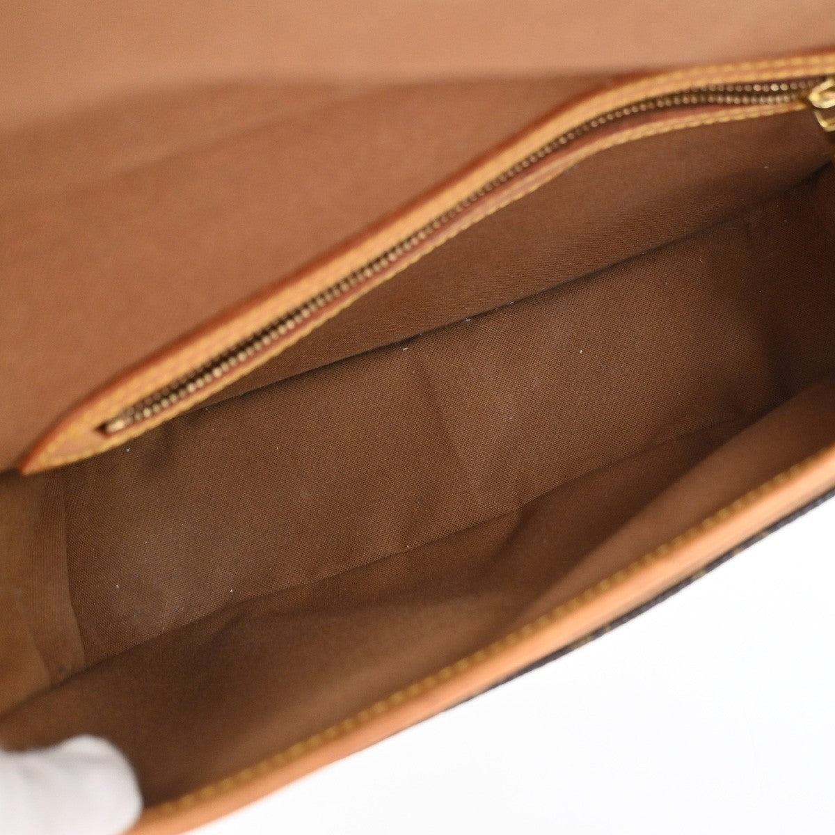 LOUIS VUITTON Sologne Shoulder Bag Monogram Leather Brown France M42250 93YJ062