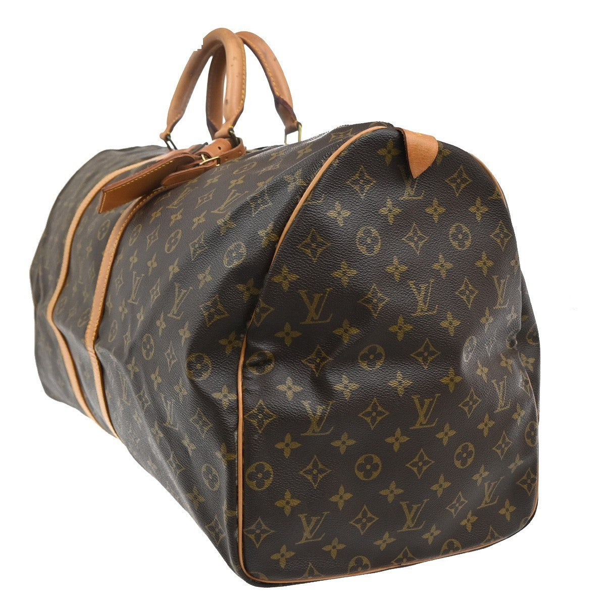 LOUIS VUITTON Keepall 60 Travel Hand Bag Monogram Leather Brown M41422 97CA434