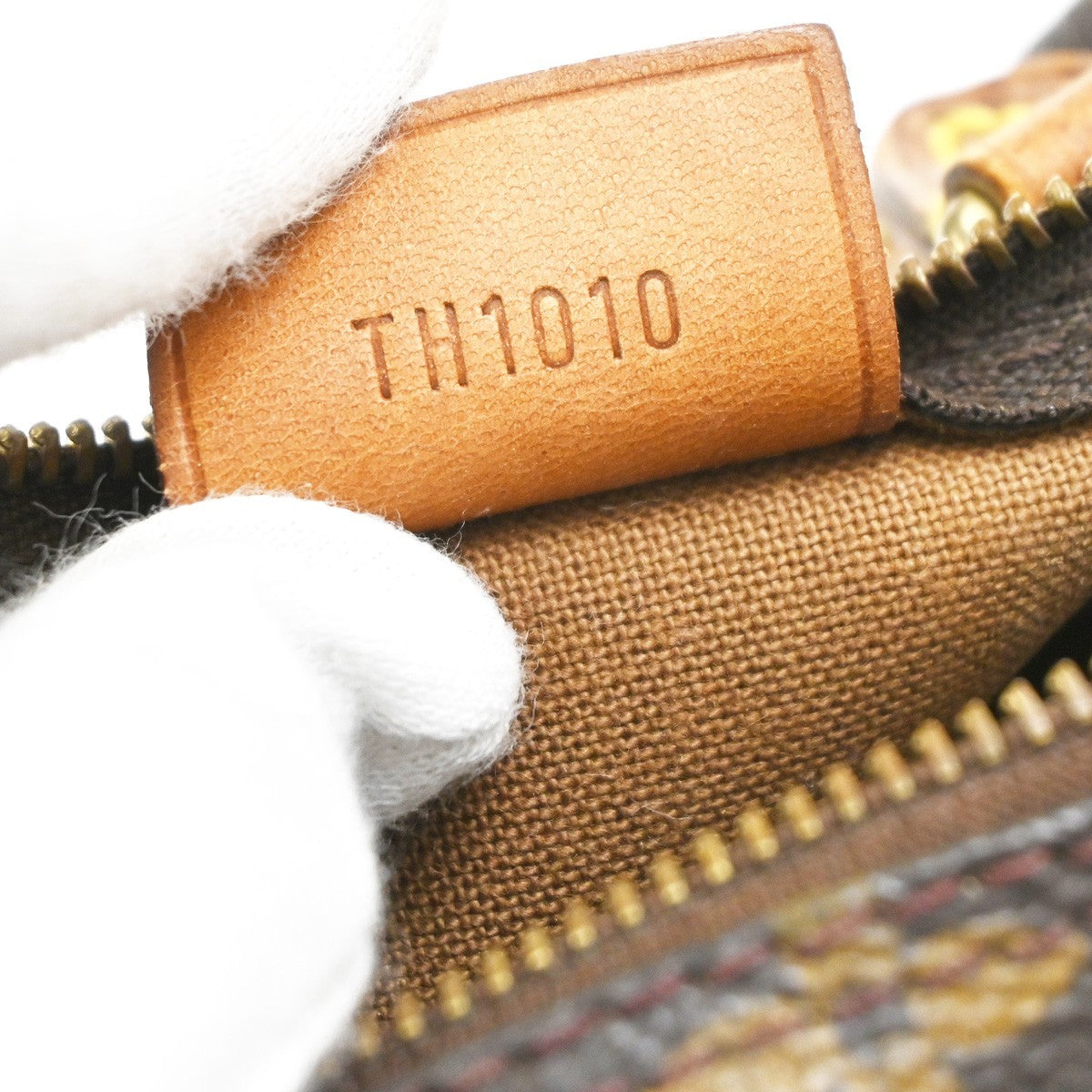 LOUIS VUITTON Mini Speedy Hand Bag Monogram Leather Brown M41534 12MA600