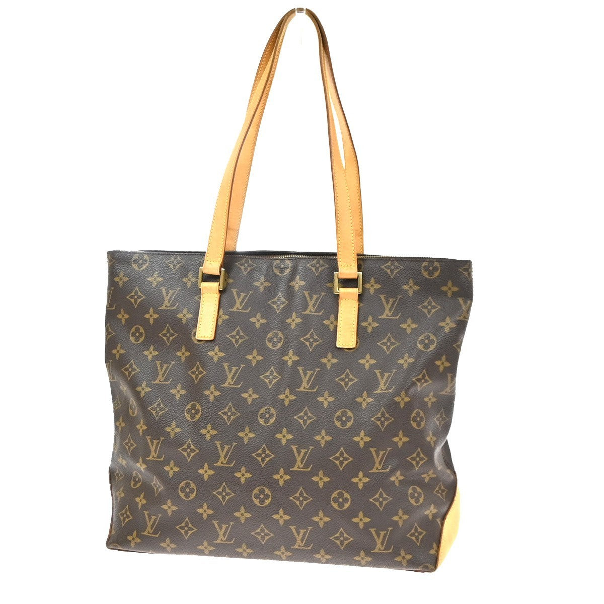 LOUIS VUITTON Cabas Mezzo Shoulder Bag Monogram Leather Brown M51151 77YH924