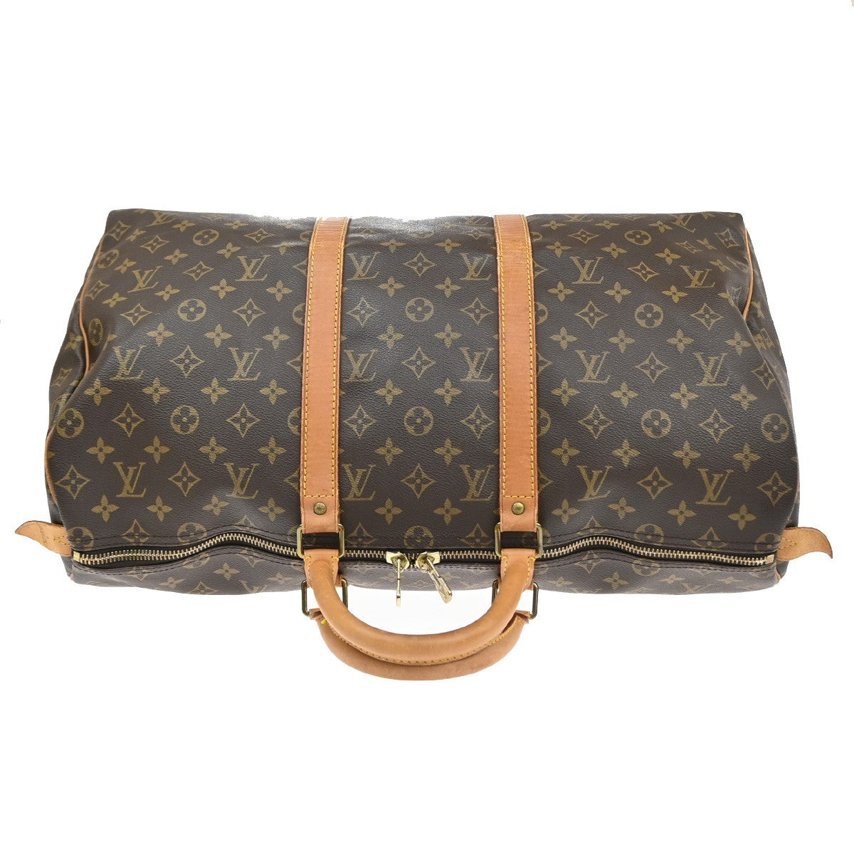 LOUIS VUITTON Keepall 50 Travel Hand Bag Monogram Leather Brown M41426 98SA131