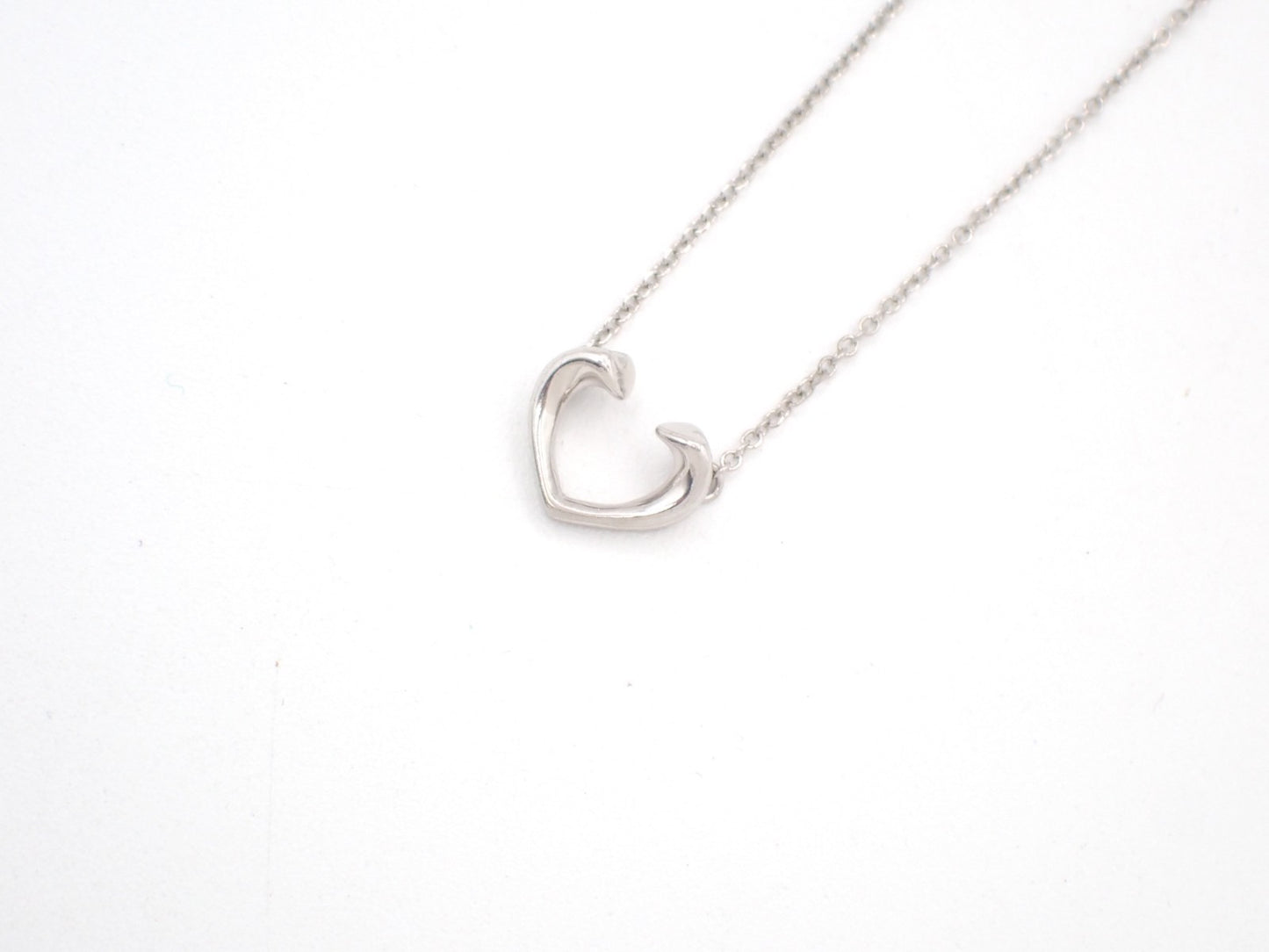 TIFFANY & CO. Paloma Picasso Tenderness Heart Necklace Silver AG 925 05CA436