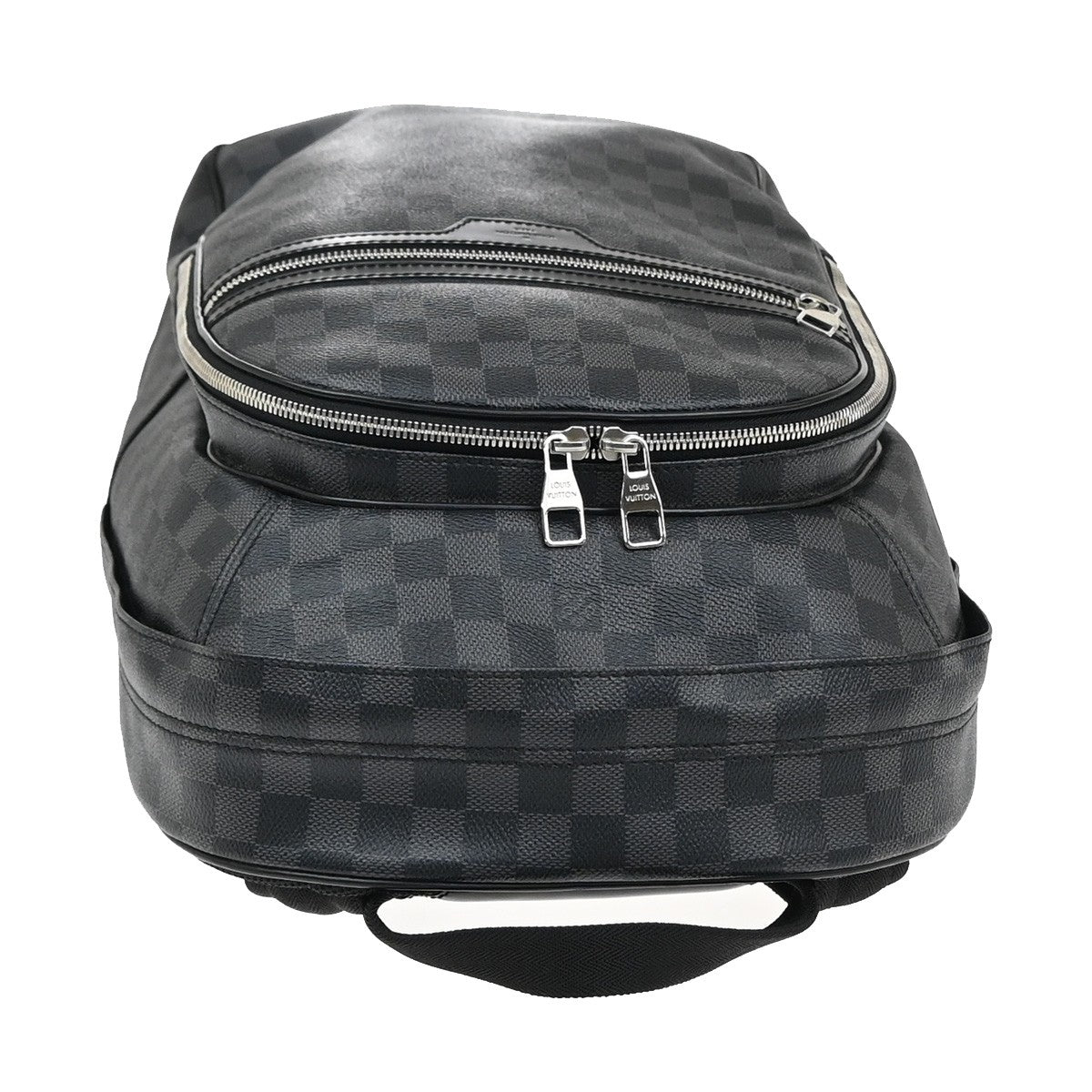 LOUIS VUITTON Michael Backpack Bag Damier Graphite Leather Black N58024 629RL413