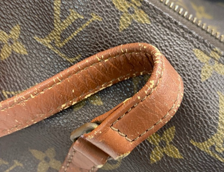 LOUIS VUITTON Logo PAPILLON 30 Hand Bag Monogram Leather Brown M51365 37ZA311