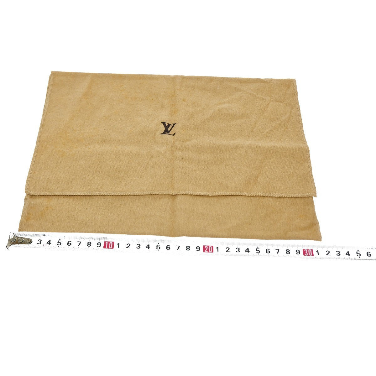 LOUIS VUITTON Logo 30 Set Drawstring Dust Bag Canvas Cotton Beige Brown 62CA727